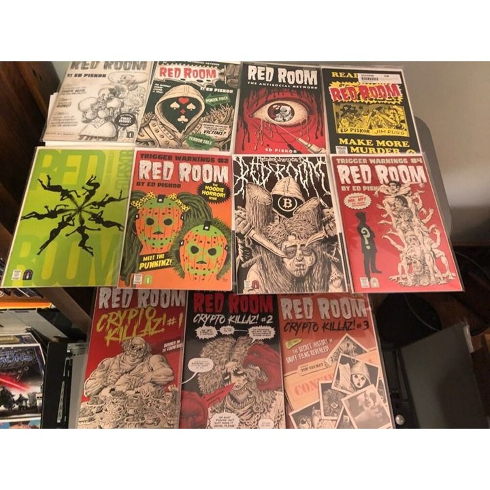 Red Room Ed Piskor Comic Book Lot 1, 2, 3 Variant+Trigger warnings Lot